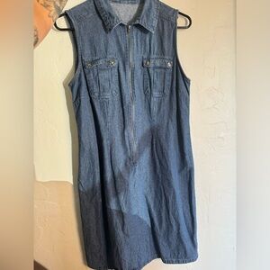 Fake(probably?) denim dress